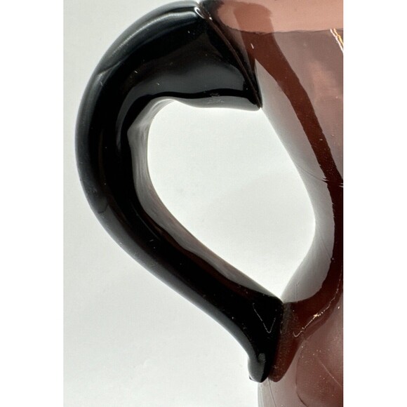 AMETHYST  Glass Pitcher Small 5 Inch Tall Hand Blown Vintage Purple Plum - Picture 5 of 7